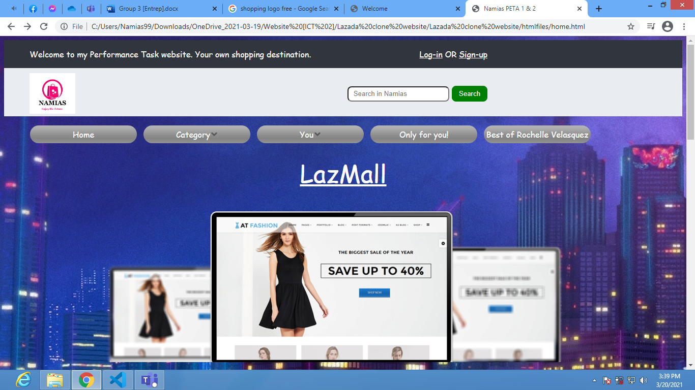 Presentation Lazada clone